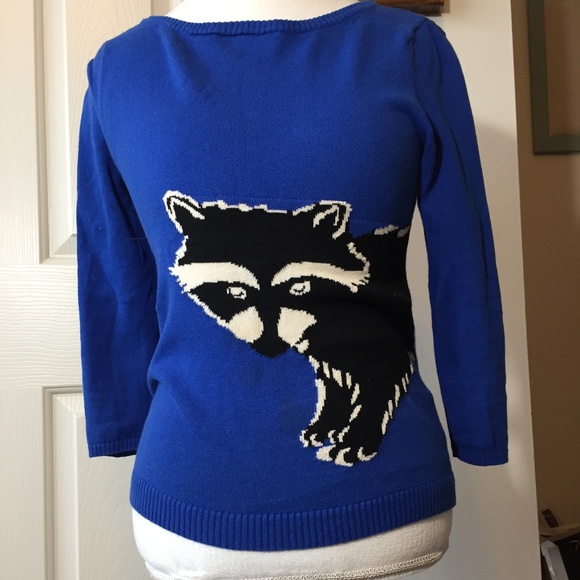 Urban Outfitters Sweaters - UO Racoon Sweater Blue  Raccoon UO Cooperative